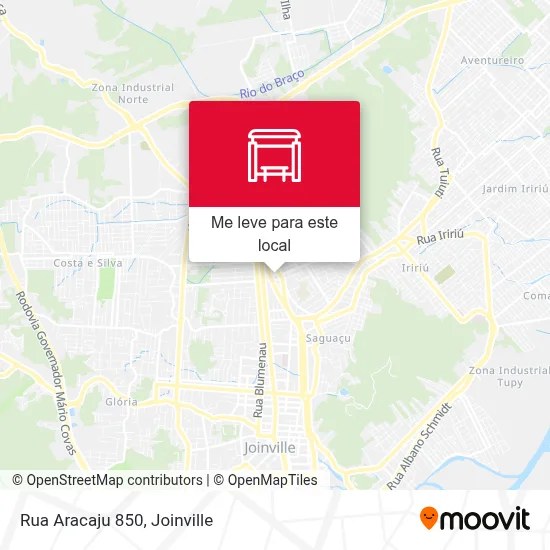 Rua Aracaju 850 mapa