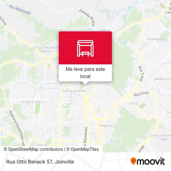 Rua Otto Benack 57 mapa