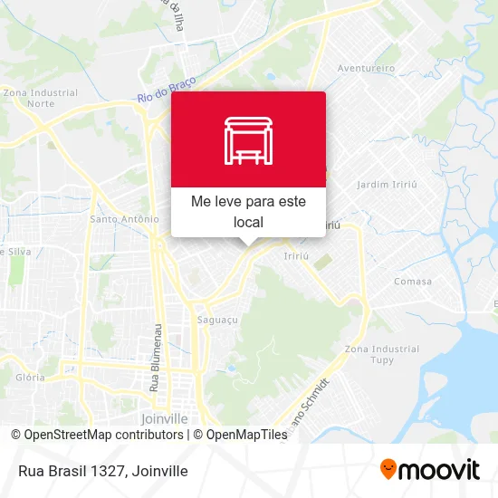 Rua Brasil 1327 mapa