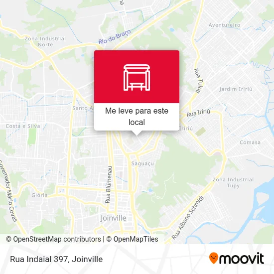 Rua Indaial 397 mapa