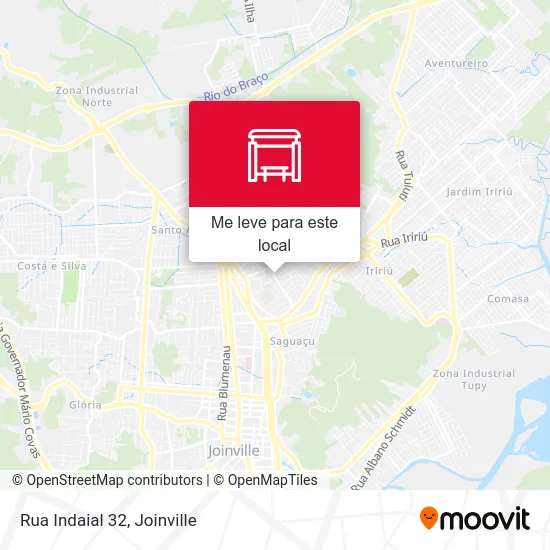 Rua Indaial 32 mapa