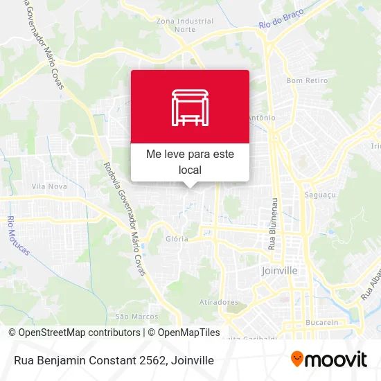 Rua Benjamin Constant 2562 mapa
