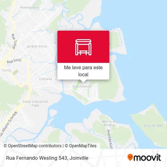 Rua Fernando Wesling 543 mapa