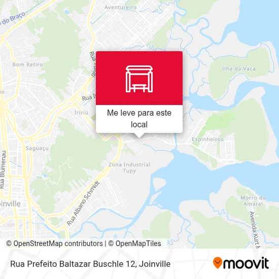 Rua Prefeito Baltazar Buschle 12 mapa