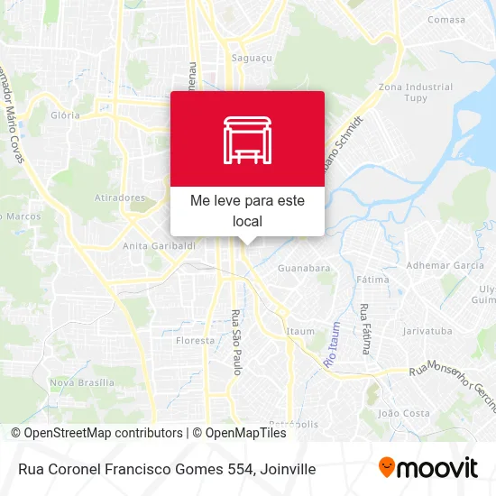 Rua Coronel Francisco Gomes 554 mapa