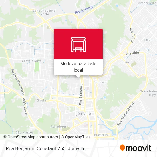 Rua Benjamin Constant 255 mapa
