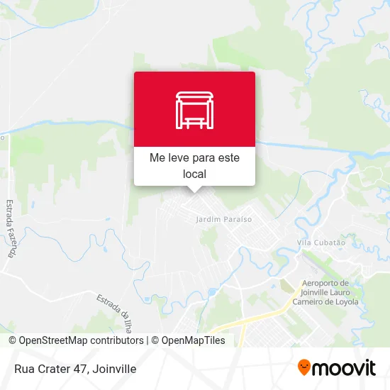 Rua Crater 47 mapa