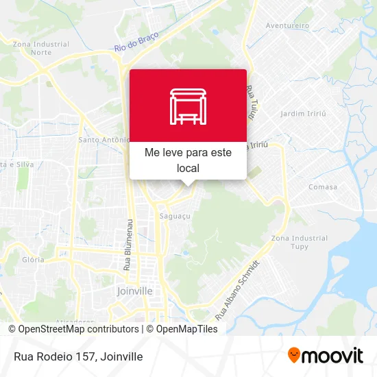 Rua Rodeio 157 mapa
