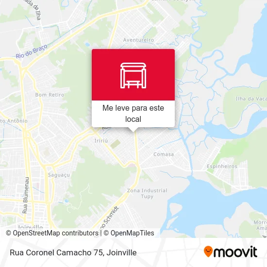 Rua Coronel Camacho 75 mapa