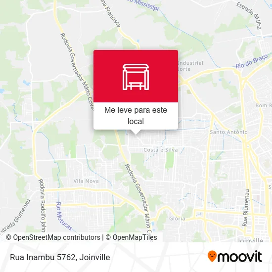 Rua Inambu 5762 mapa