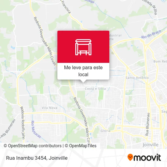 Rua Inambu 3454 mapa
