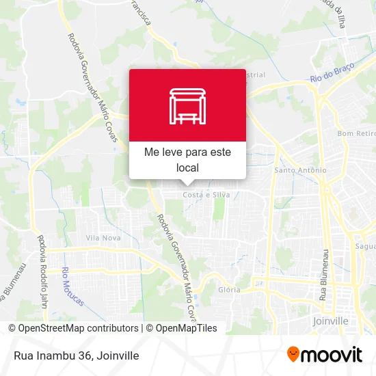 Rua Inambu 36 mapa