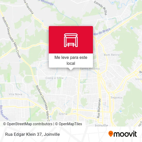 Rua Edgar Klein 37 mapa