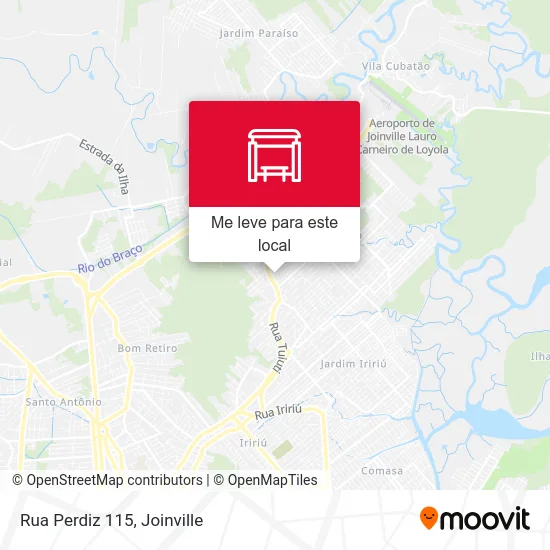 Rua Perdiz 115 mapa