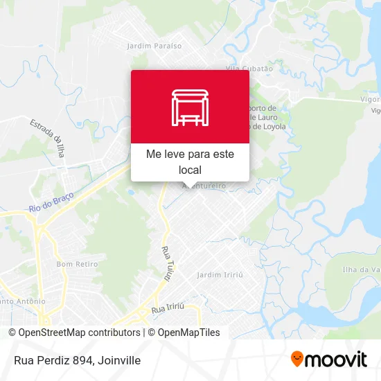 Rua Perdiz 894 mapa