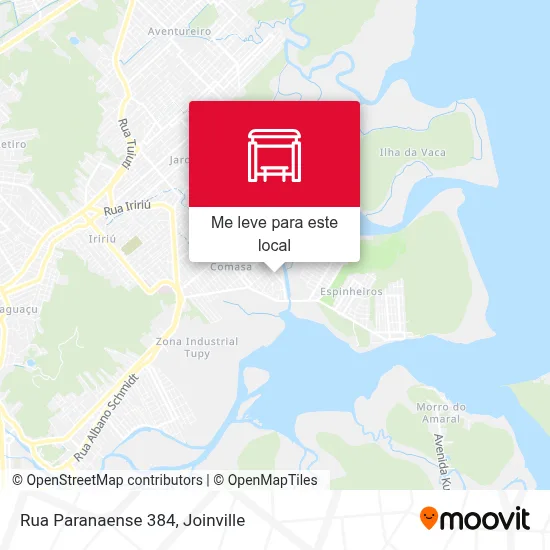 Rua Paranaense 384 mapa