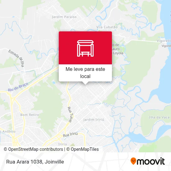 Rua Arara 1038 mapa