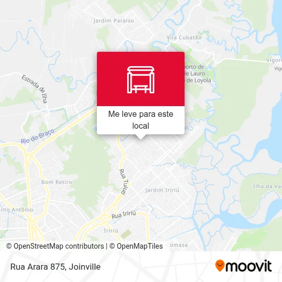 Rua Arara 875 mapa