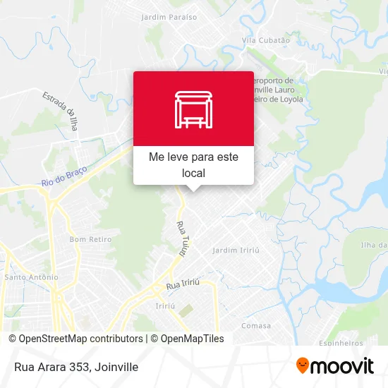 Rua Arara 353 mapa