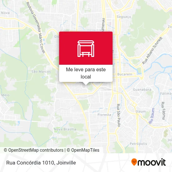 Rua Concórdia 1010 mapa