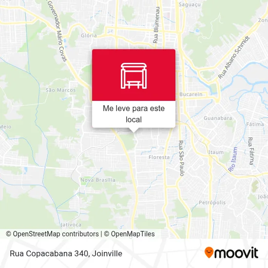 Rua Copacabana 340 mapa