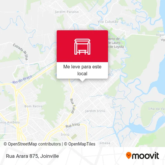Rua Arara 875 mapa
