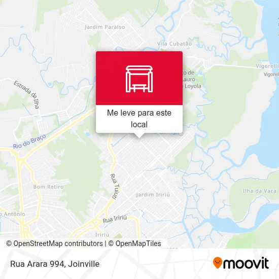 Rua Arara 994 mapa