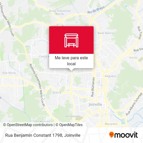 Rua Benjamin Constant 1798 mapa