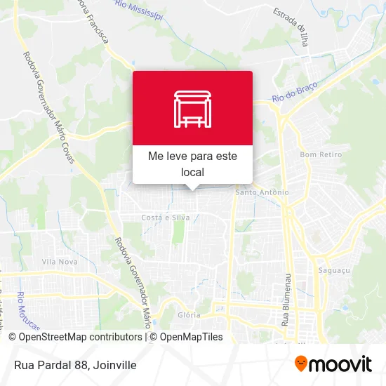 Rua Pardal 88 mapa