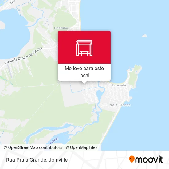Rua Praia Grande mapa