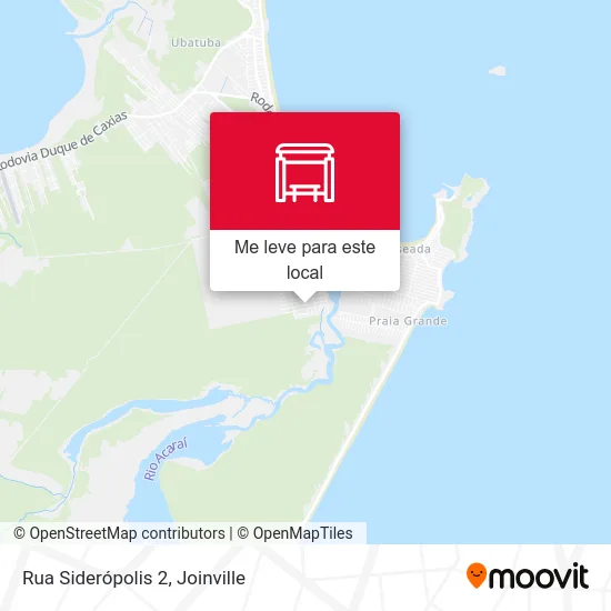 Rua Siderópolis 2 mapa