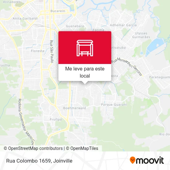 Rua Colombo 1659 mapa