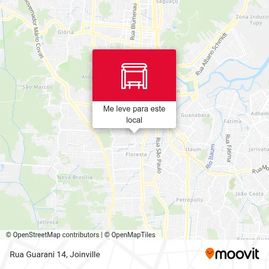 Rua Guarani 14 mapa