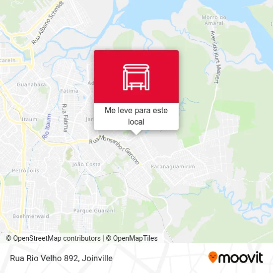 Rua Rio Velho 892 mapa