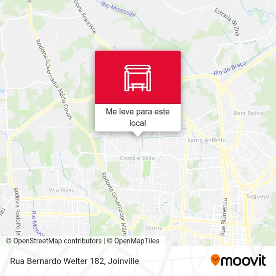 Rua Bernardo Welter 182 mapa