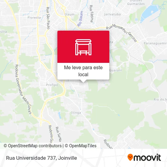 Rua Universidade 737 mapa