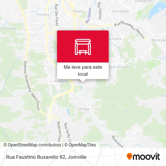 Rua Faustino Busarello 82 mapa