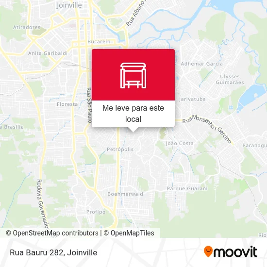 Rua Bauru 282 mapa