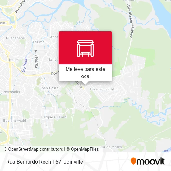 Rua Bernardo Rech 167 mapa