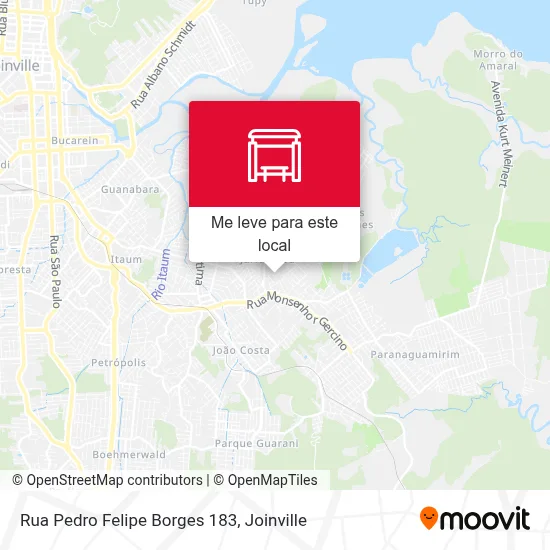 Rua Pedro Felipe Borges 183 mapa