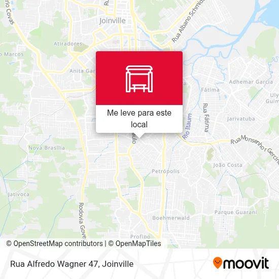 Rua Alfredo Wagner 47 mapa