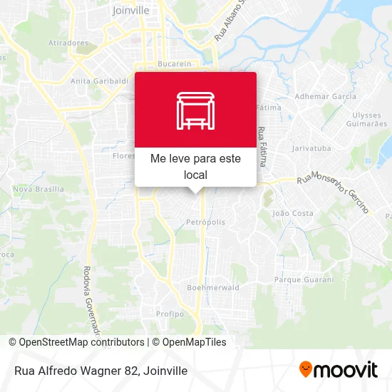 Rua Alfredo Wagner 82 mapa