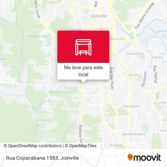 Rua Copacabana 1583 mapa