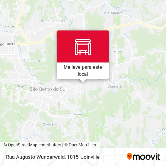 Rua Augusto Wunderwald, 1015 mapa