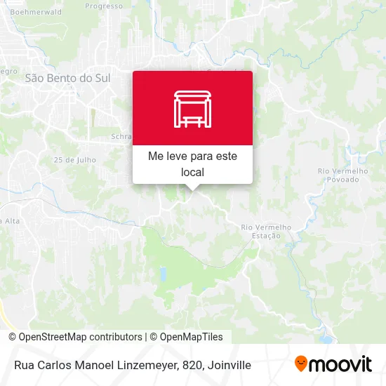 Rua Carlos Manoel Linzemeyer, 820 mapa
