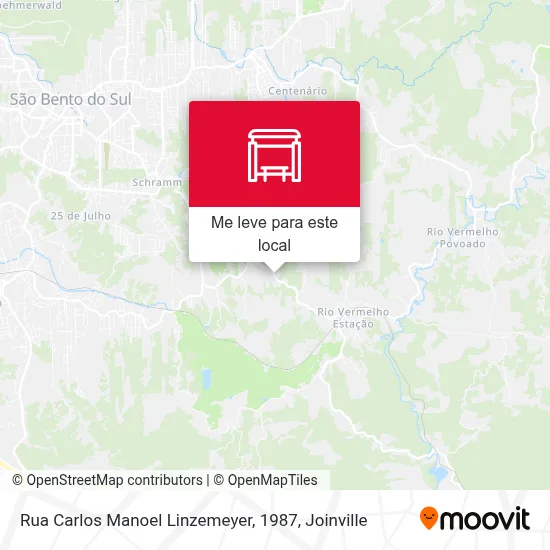Rua Carlos Manoel Linzemeyer, 1987 mapa