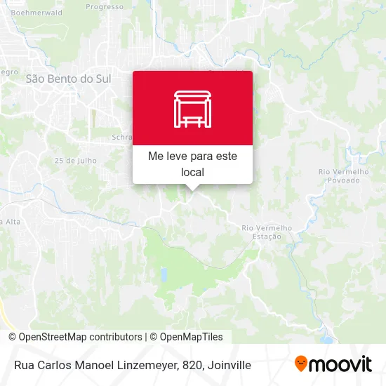 Rua Carlos Manoel Linzemeyer, 820 mapa