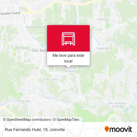 Rua Fernando Hubl, 19 mapa