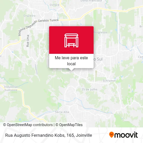 Rua Augusto Fernandino Kobs, 165 mapa