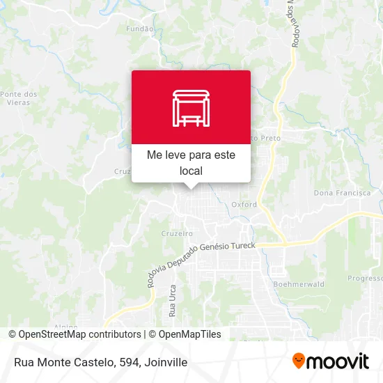 Rua Monte Castelo, 594 mapa